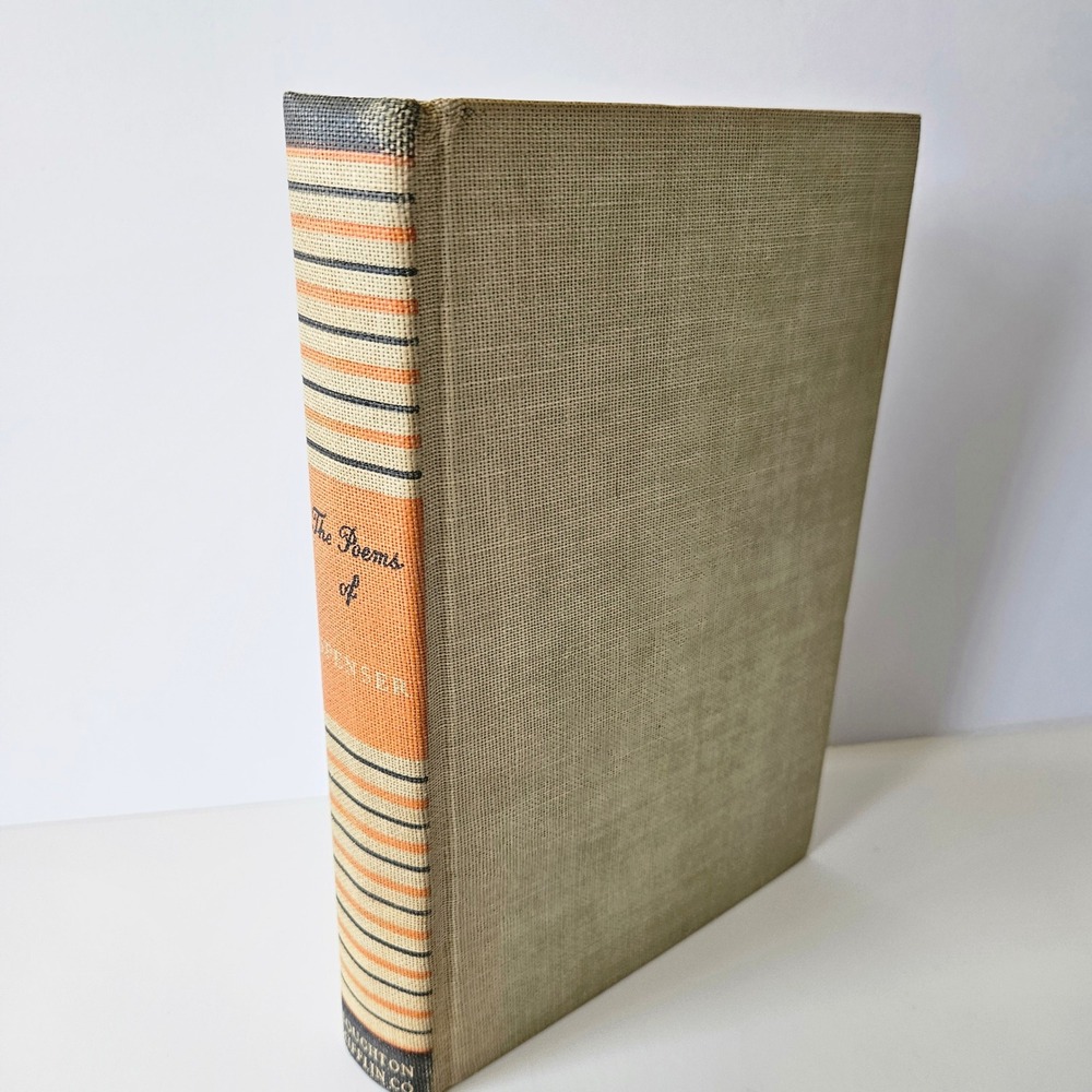 Vtg The Complete Poetical Works‎ of Spencer HC Book - 1936 Cambridge Edition